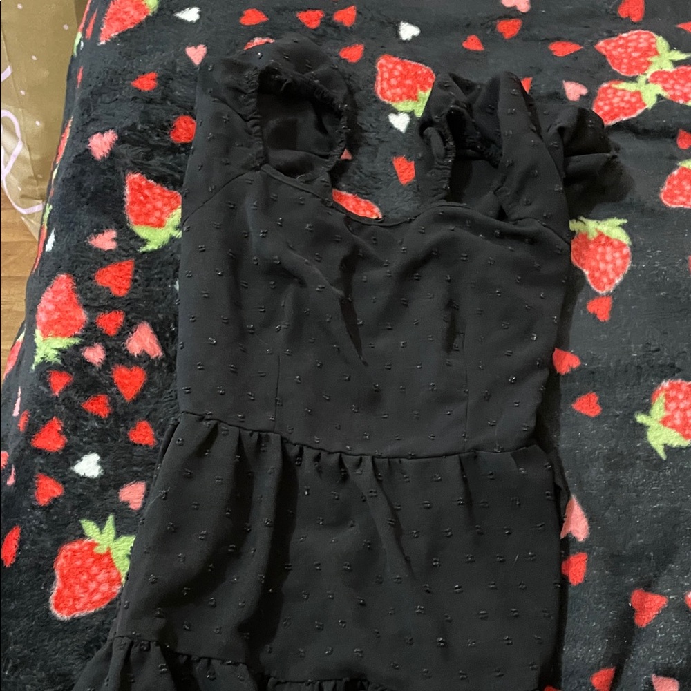 SHEIN Black Backless Dress